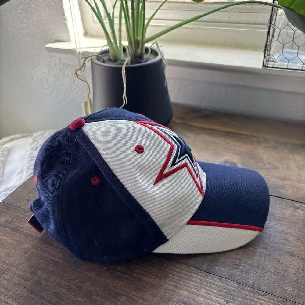 Vintage Dallas Cowboys Reebok NFL Big Star Logo Americas Team Patriot Cap 90s